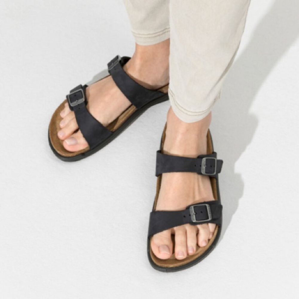 Vintage 90s Birkenstock Beulah 240 Black Leather Sandals – Size 37 EU / 6.5 US